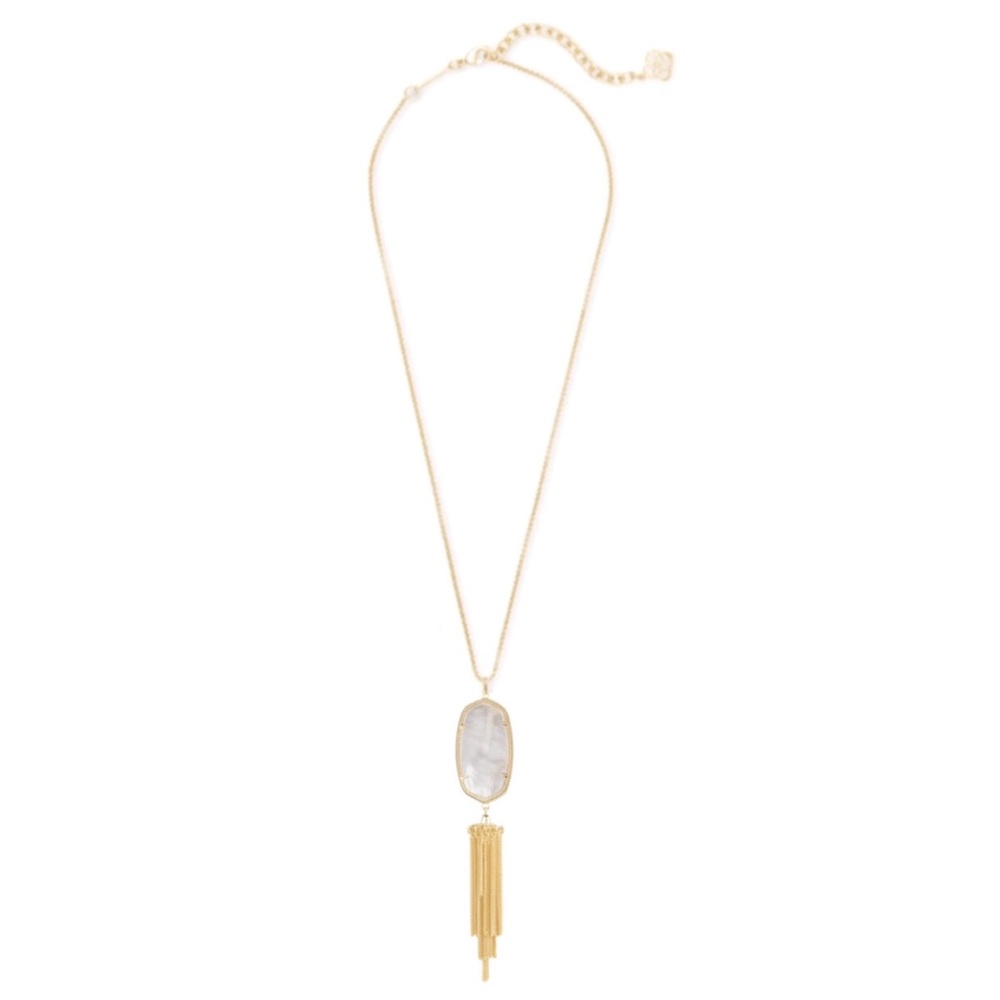 KENDRA SCOTT • Gold Rayne Mother Of Pearl Tassel Necklace - Picture 5 of 7